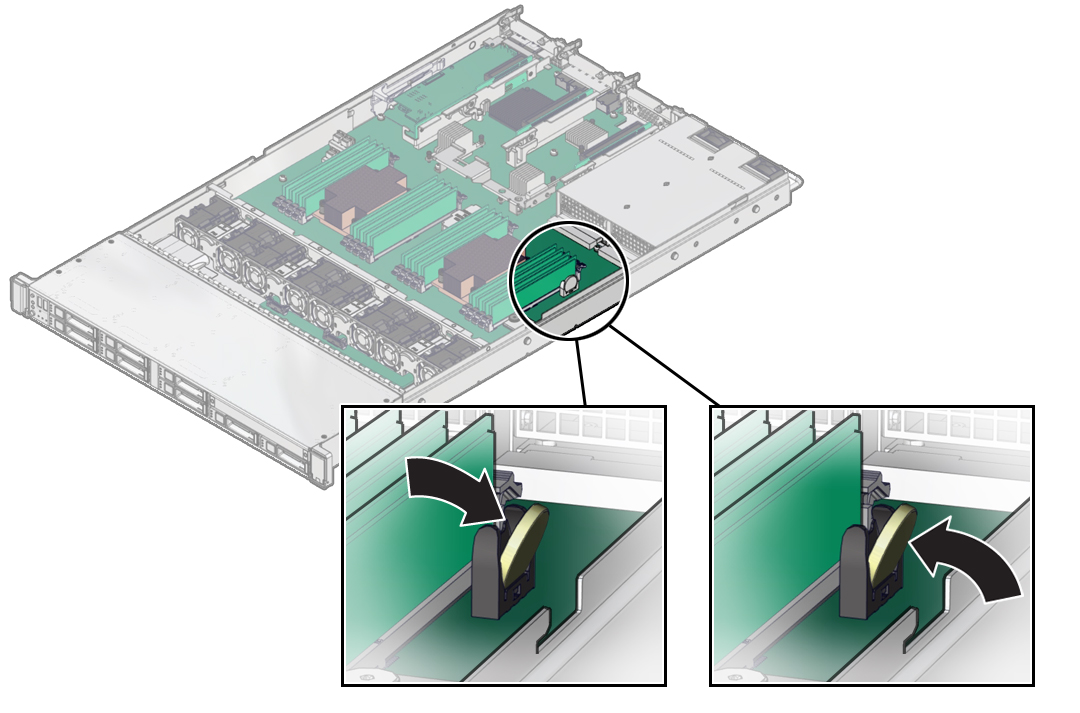 image:Figure showing how to replace the battery.