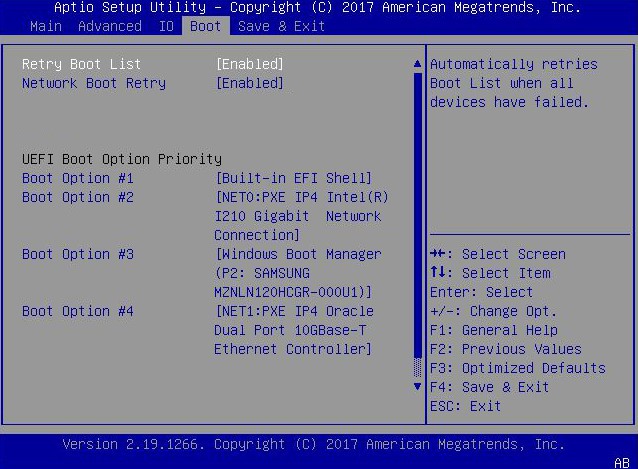image:This figure shows the BIOS Boot Menu image.