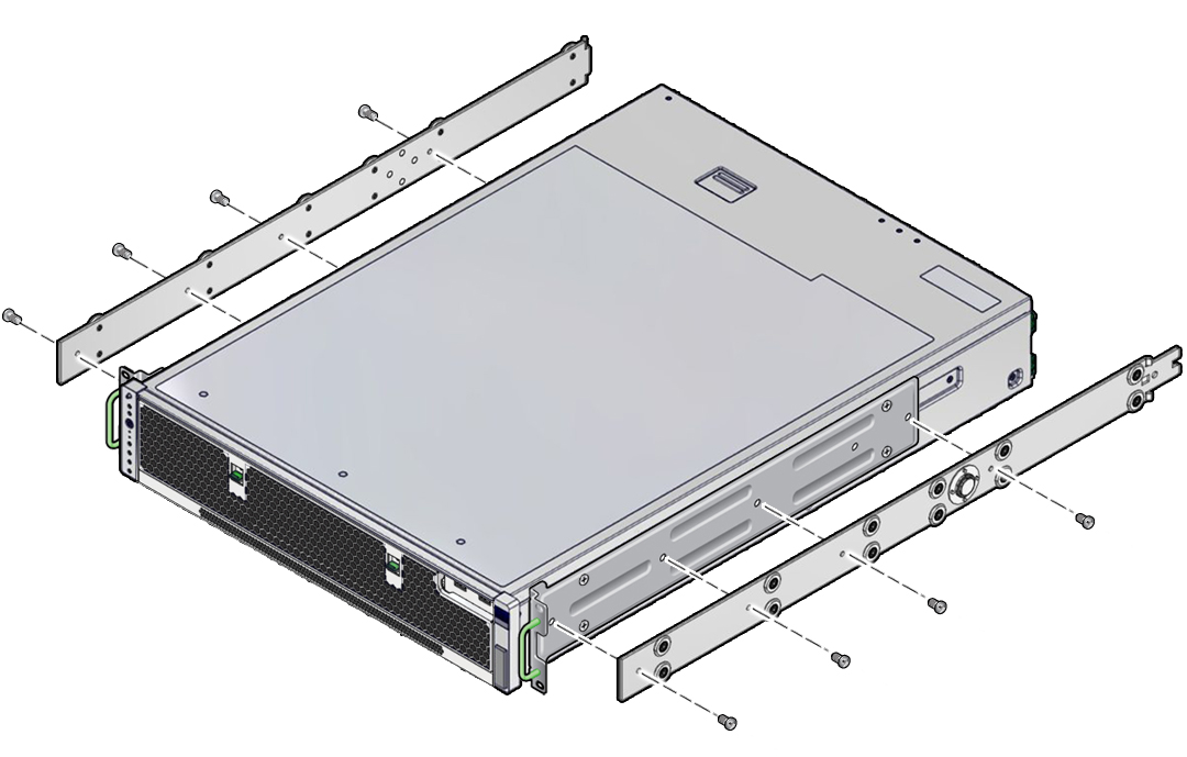 image:Attaching glides to the hardmount brackets.