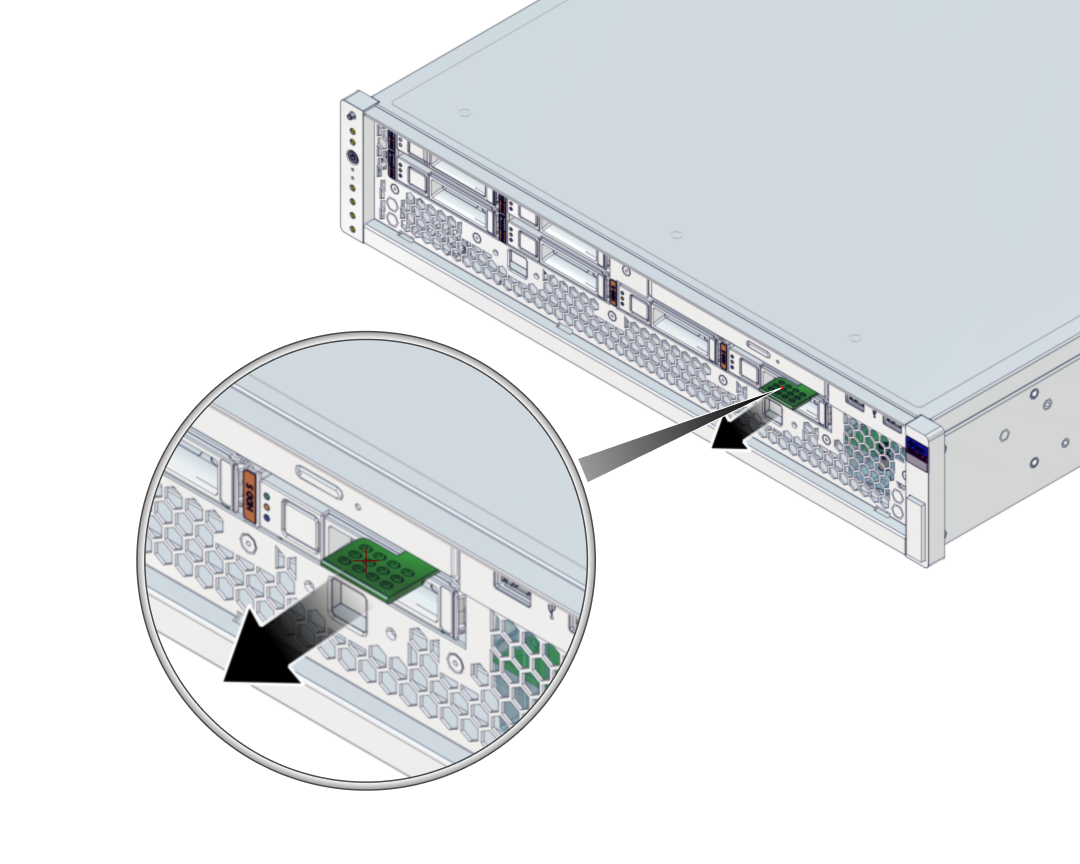 image:Figure showing DVD plunger for removing the DVD component.
