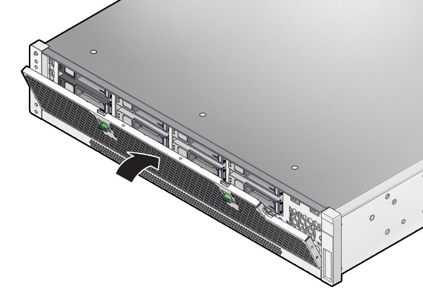 image:The illustration shows installing the air filter.