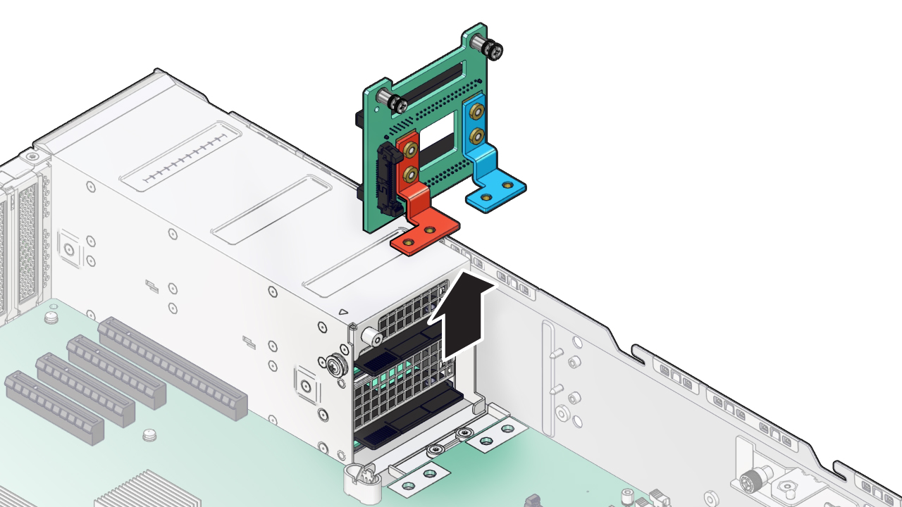 image:The illustration shows removing the PDB.