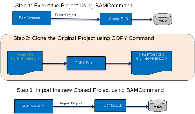 Description of the copy clone project image. follows