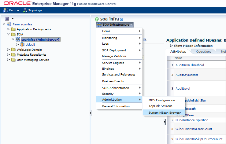 「図10-7 Enterprise ManagerでのLDAP属性のカスタマイズ」の説明が続きます