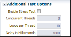 「図5-18 「Webサービスのテスト」ページのストレス・テストのパラメータ」の説明が続きます