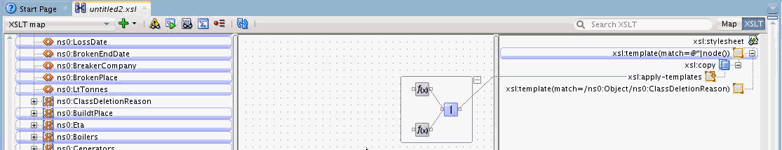 バブルがハイライト表示されていない表示。