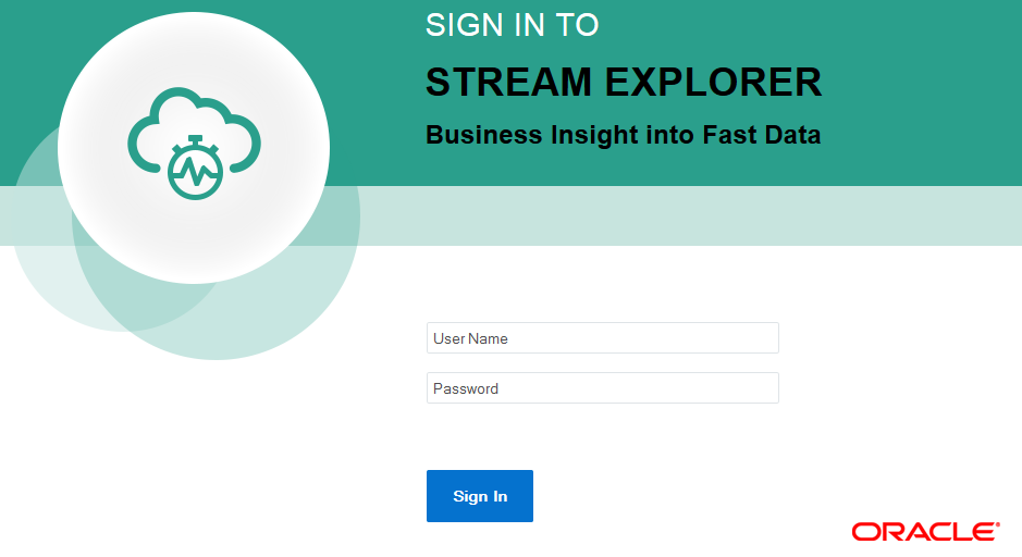 「図1-1 Oracle Stream Explorerの「サイン・イン」ページ」の説明が続きます