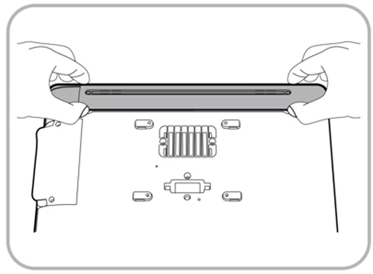 This figure shows how to remove the cover of the Workstation 6.