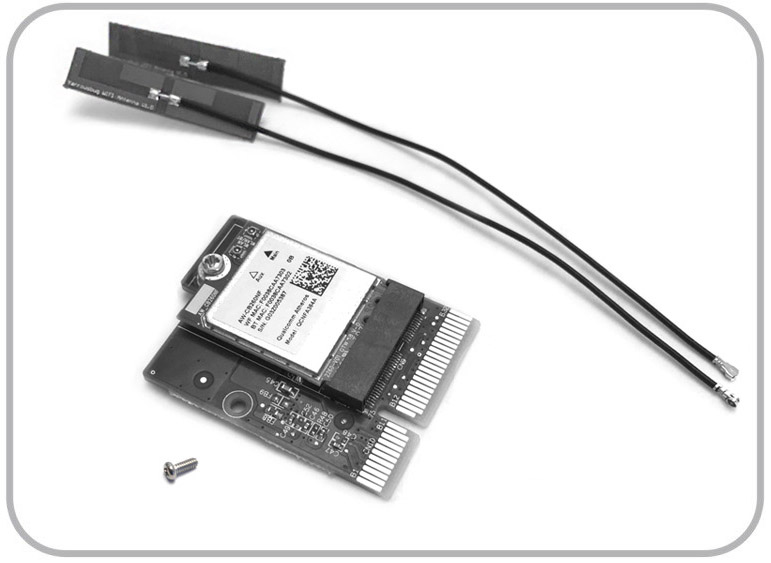 This figure shows the Workstation 6 Series Wireless Networking Module kit