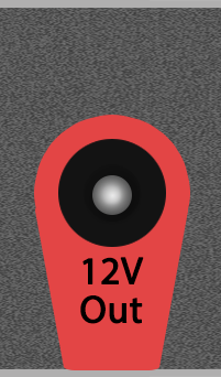 This image shows the 12V out port.