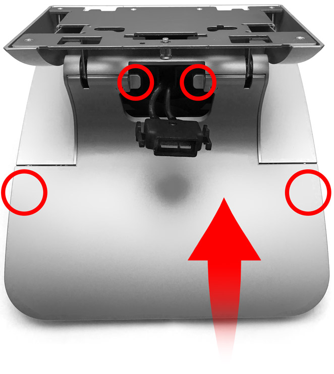 This figure shows the Workstation 6 Adjustable Stand.