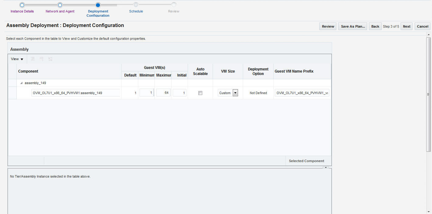 Assembly Deploy: Deployment Configuration