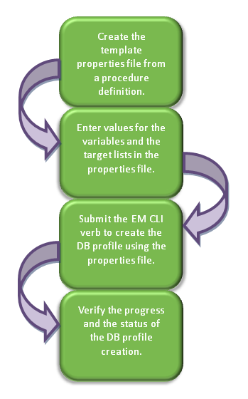 Creating a Database Profile Using EM CLI Verbs
