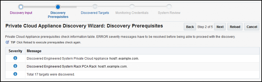 PCA Image Discovery Wizard: Discovery Prerequisites