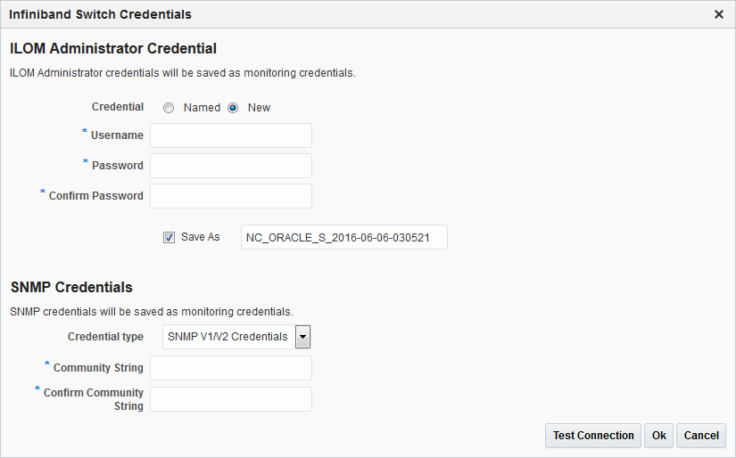 InfiniBand Switch Credentials