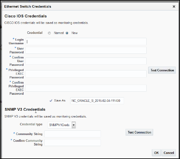 Ethernet Switch Credentials