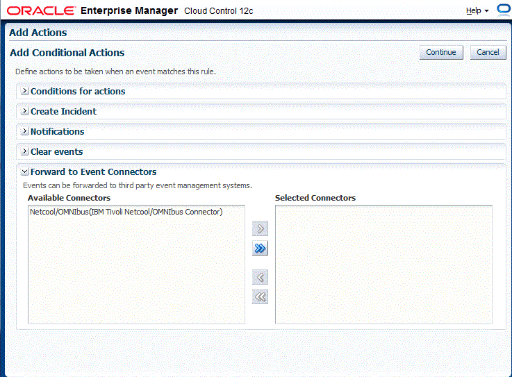 Add Conditional Actions Page