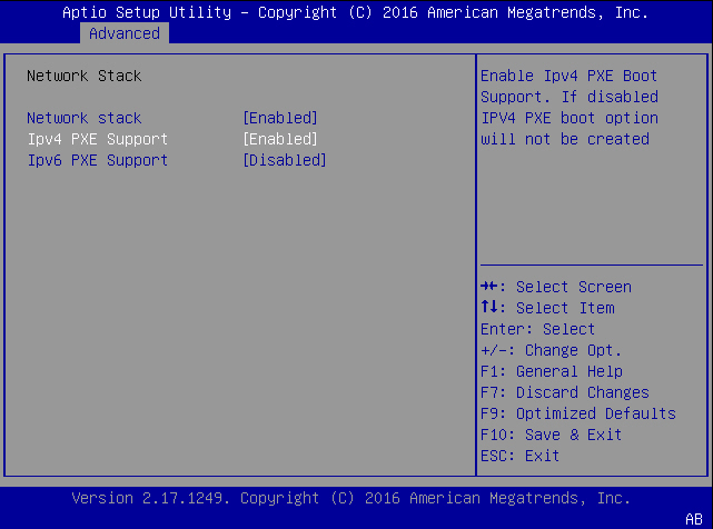 image:图中显示了 PXE 引导的 BIOS 设置。