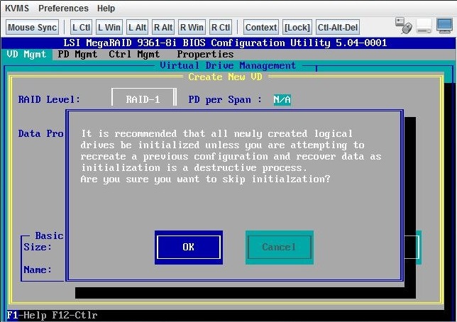 image:Figure montrant comment terminer la création de l'unité logique.
