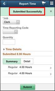 Transaction submitted successfully