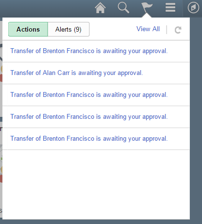 actions requiring approval