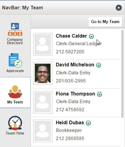 two options navigate to second level content