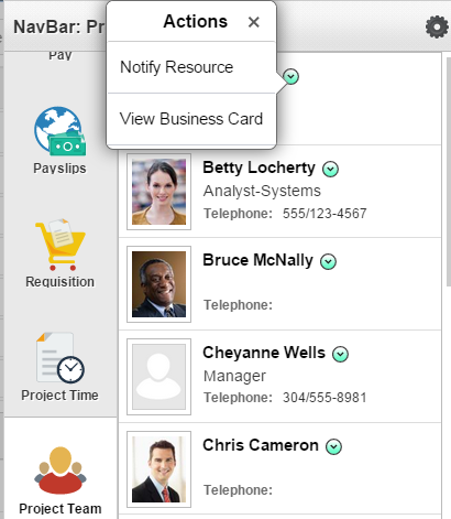 modal window actions without leaving initial context