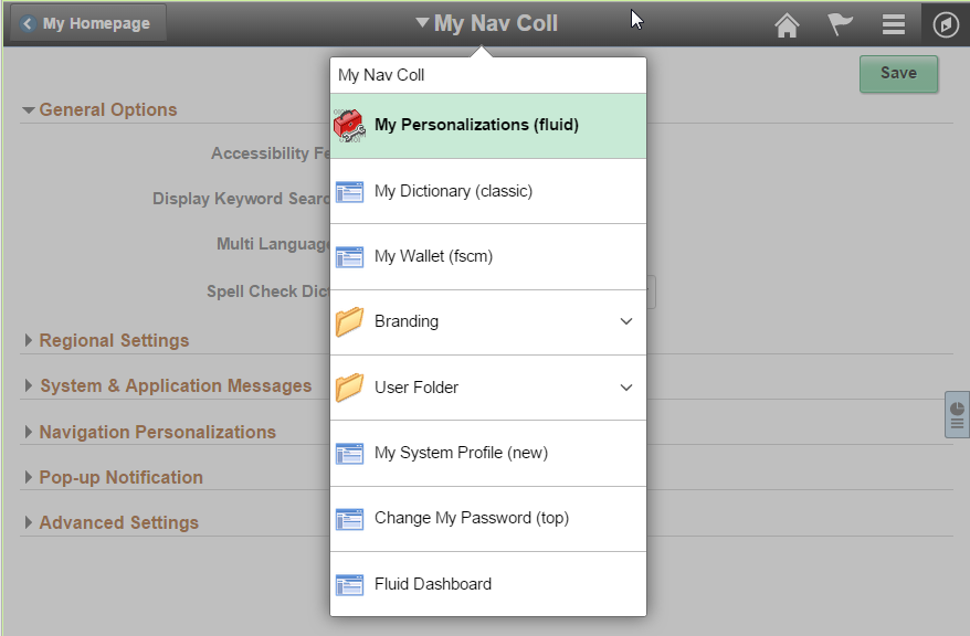 non-optimized application start page