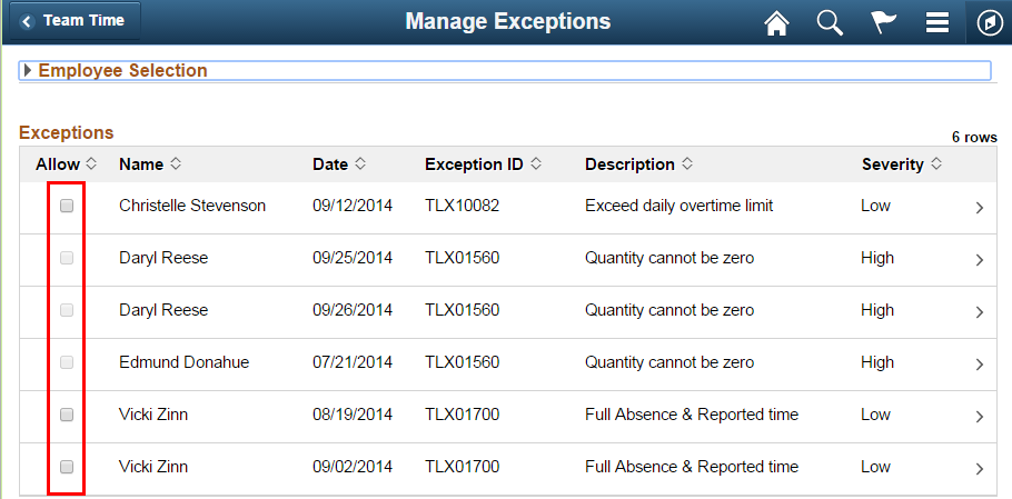 check box example