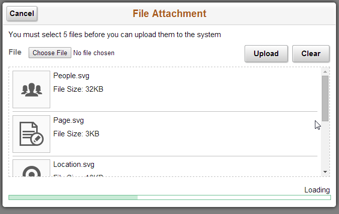 progress bar