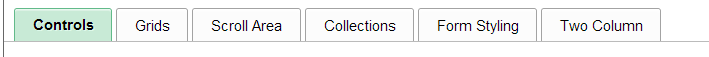 horizontal tabs in classic pia