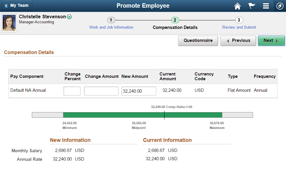 widget salary range