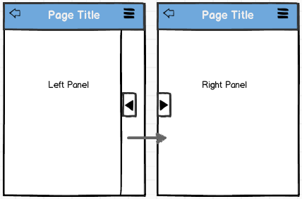 partial overlaid left panel