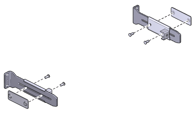 image:この図は、留め具とプレートでレールを挟んでいるところを示しています。
