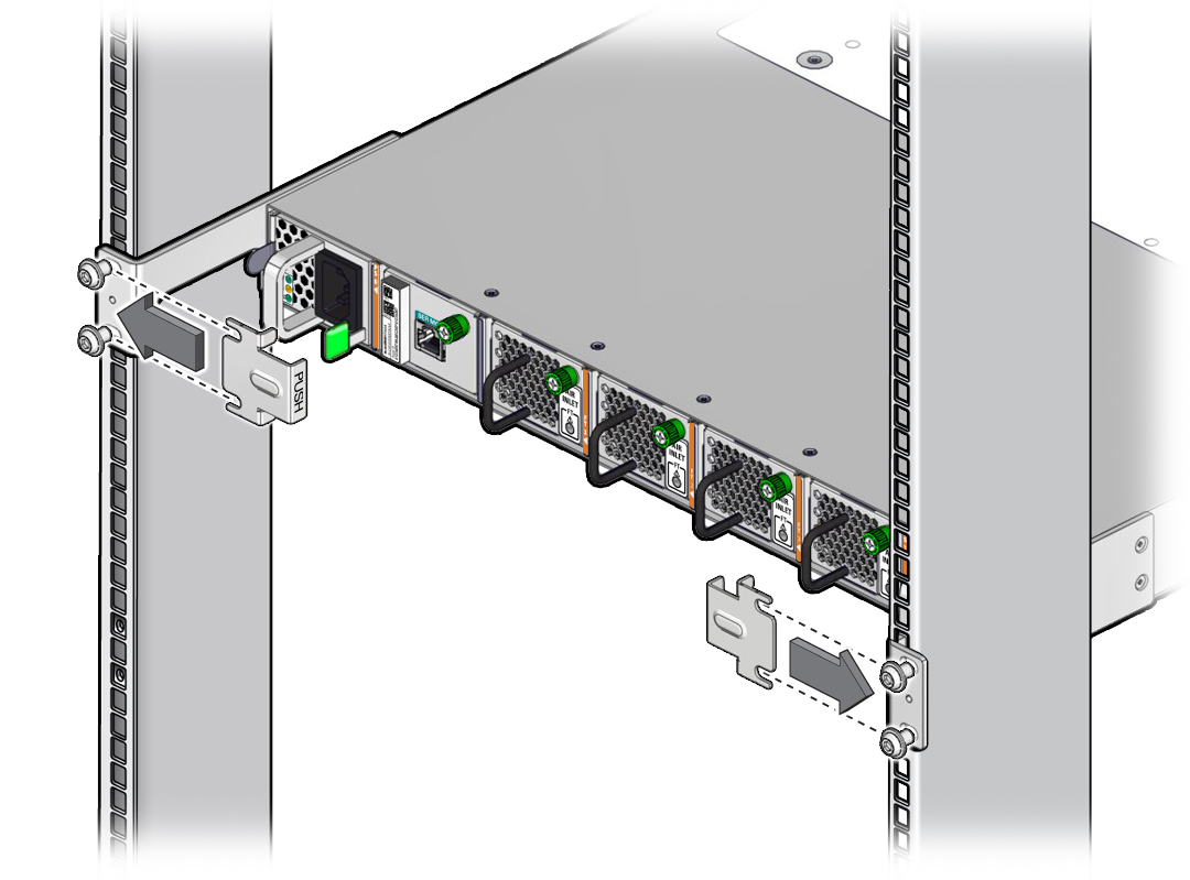 image:この図は、スナップ留め具を取り付けているところを示しています。