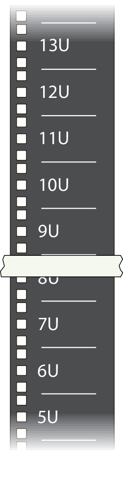 image:この図は、ラックポストをマークしているところを示しています。