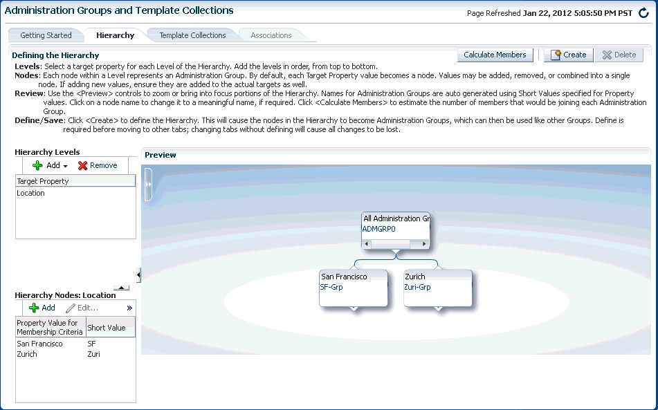 図に管理グループ階層のページを示します。