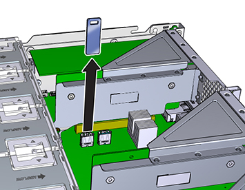 image:图中显示了如何移除 ZS3-2 控制器 USB 驱动器