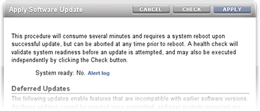 image:BUI에서 업데이트 상태 검사가 완료되었음을 보여주는 그림