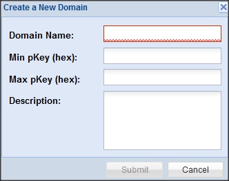 image:“Create a New Domain“（新建域）按钮和对话框