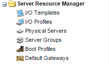 image:“Navigation“（导航）面板中的 “Server Resource Manager“（服务器资源管理器）文件夹