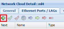 image:突出显示了添加图标时的 “Ethernet Ports/LAGs“（以太网端口/链路聚合组）选项卡