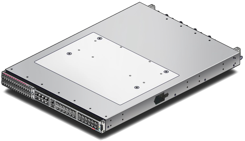 Oracle InfiniBand Switch IS2-46。 image:Oracle InfiniBand Switch IS2-46。