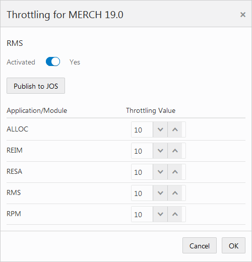 Edit Throttling Window