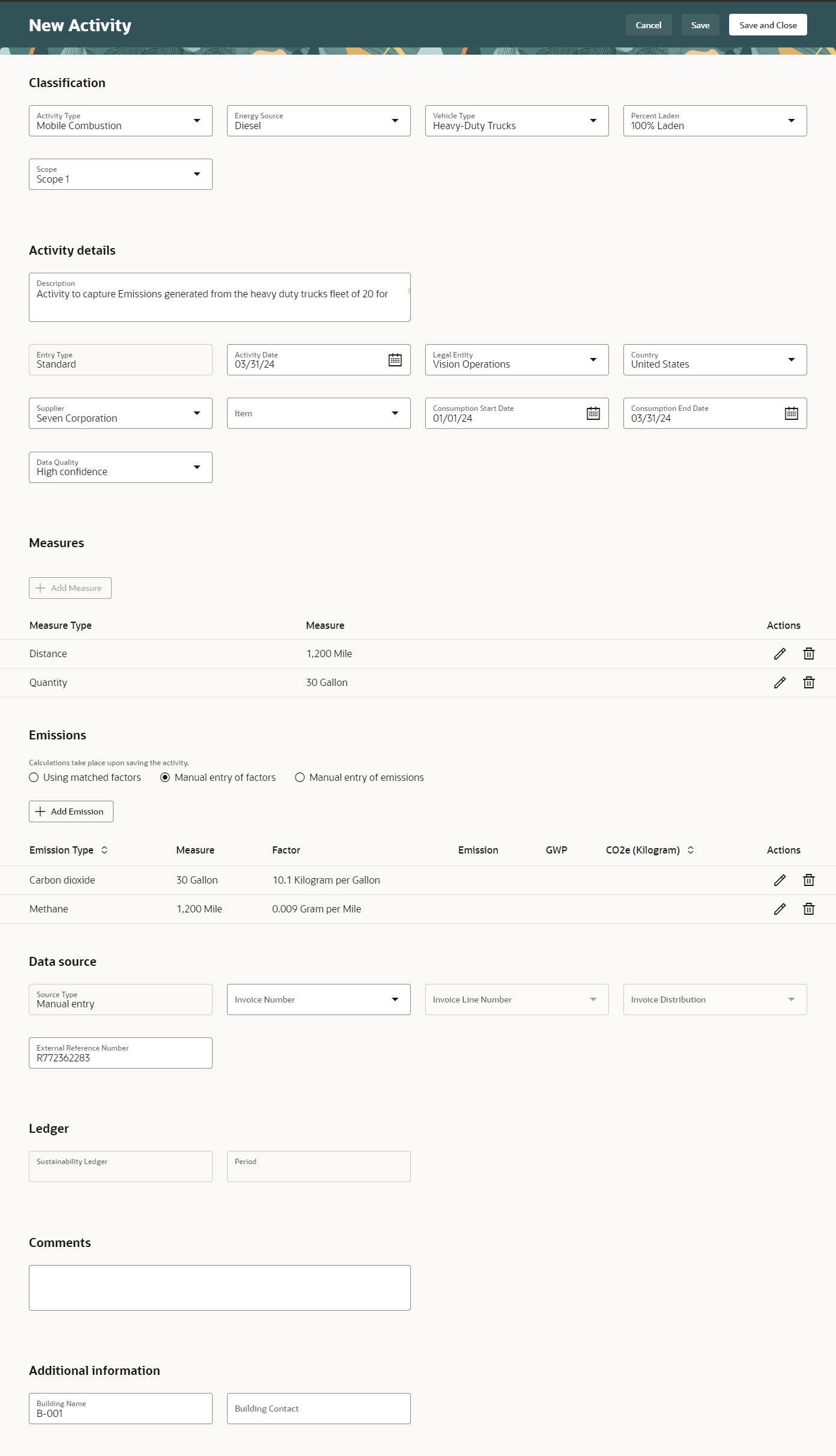 新規アクティビティ