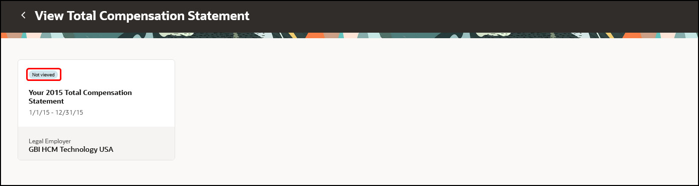 「総合報酬文書レポートの表示」の新しいバッジ