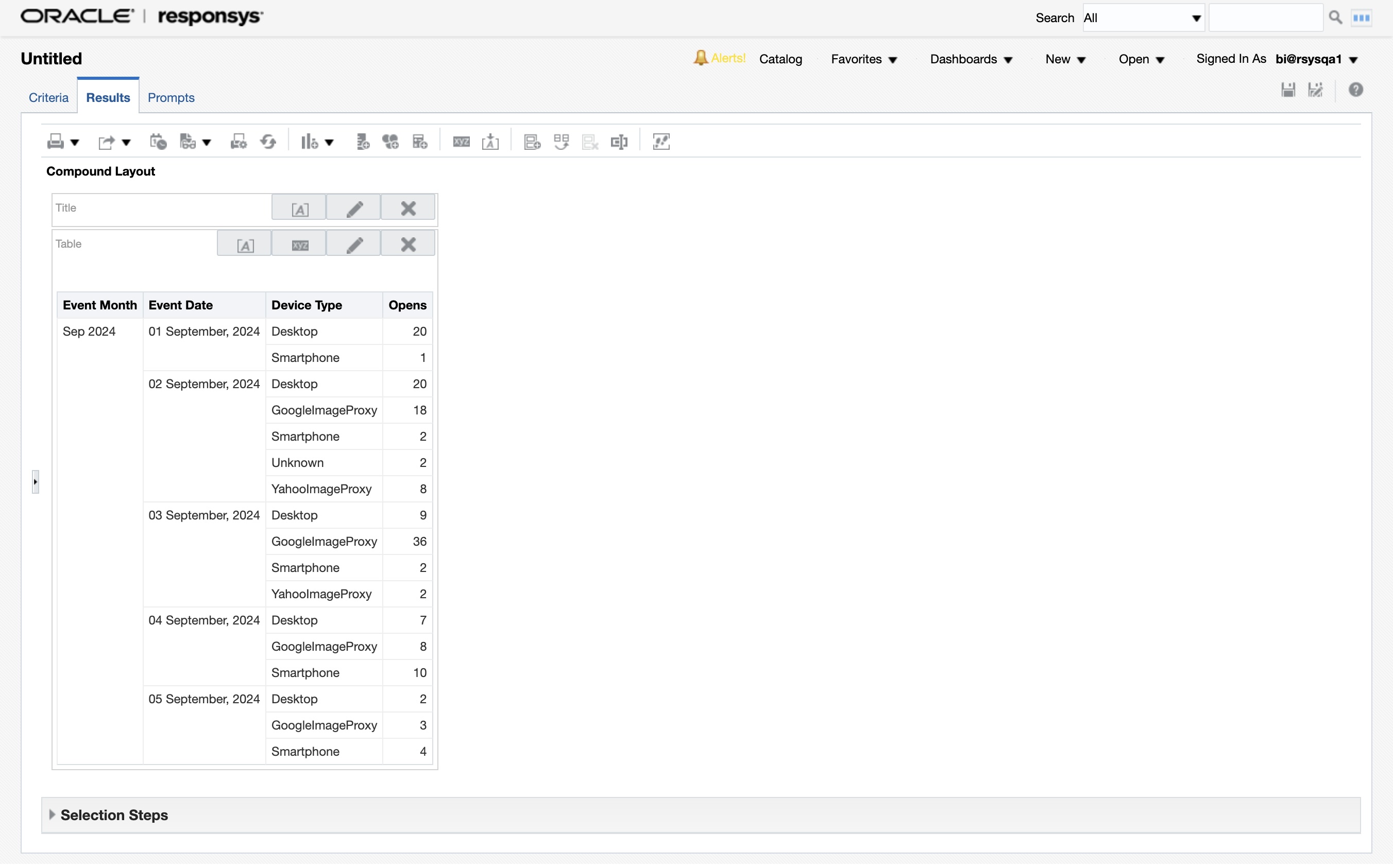 カスタム・デバイス・レポート