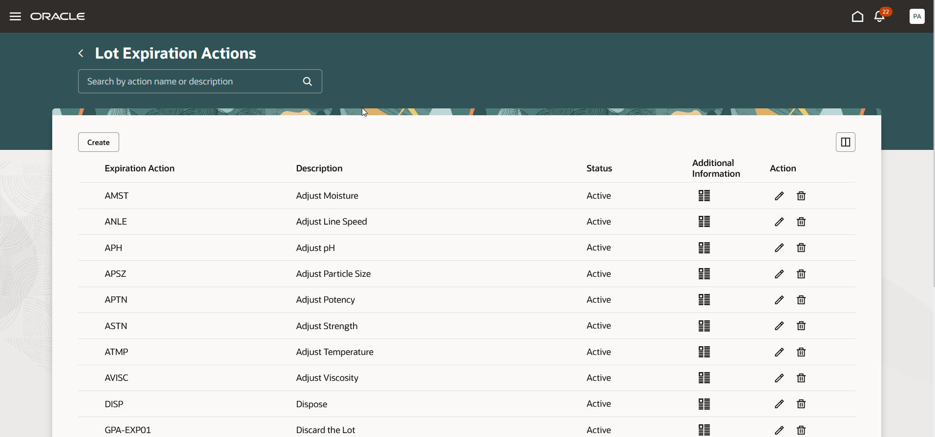 ロット失効処理