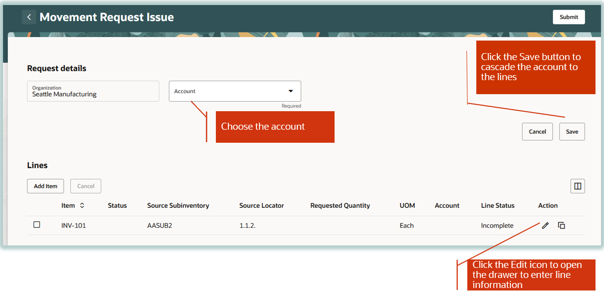 「移動要求出庫」処理