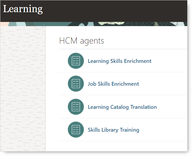 「HCMエージェント」にブランド変更された「一括処理」セクション